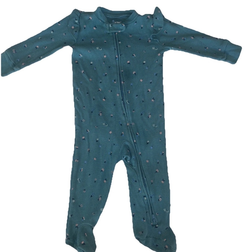 Carter's Kids One Pieces Footies - Pink, Blue, Teal - Picture 2 of 13